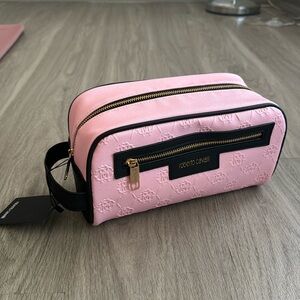 NWT ROBERTO CAVALLI PINK TOILETRY MAKEUP BAG